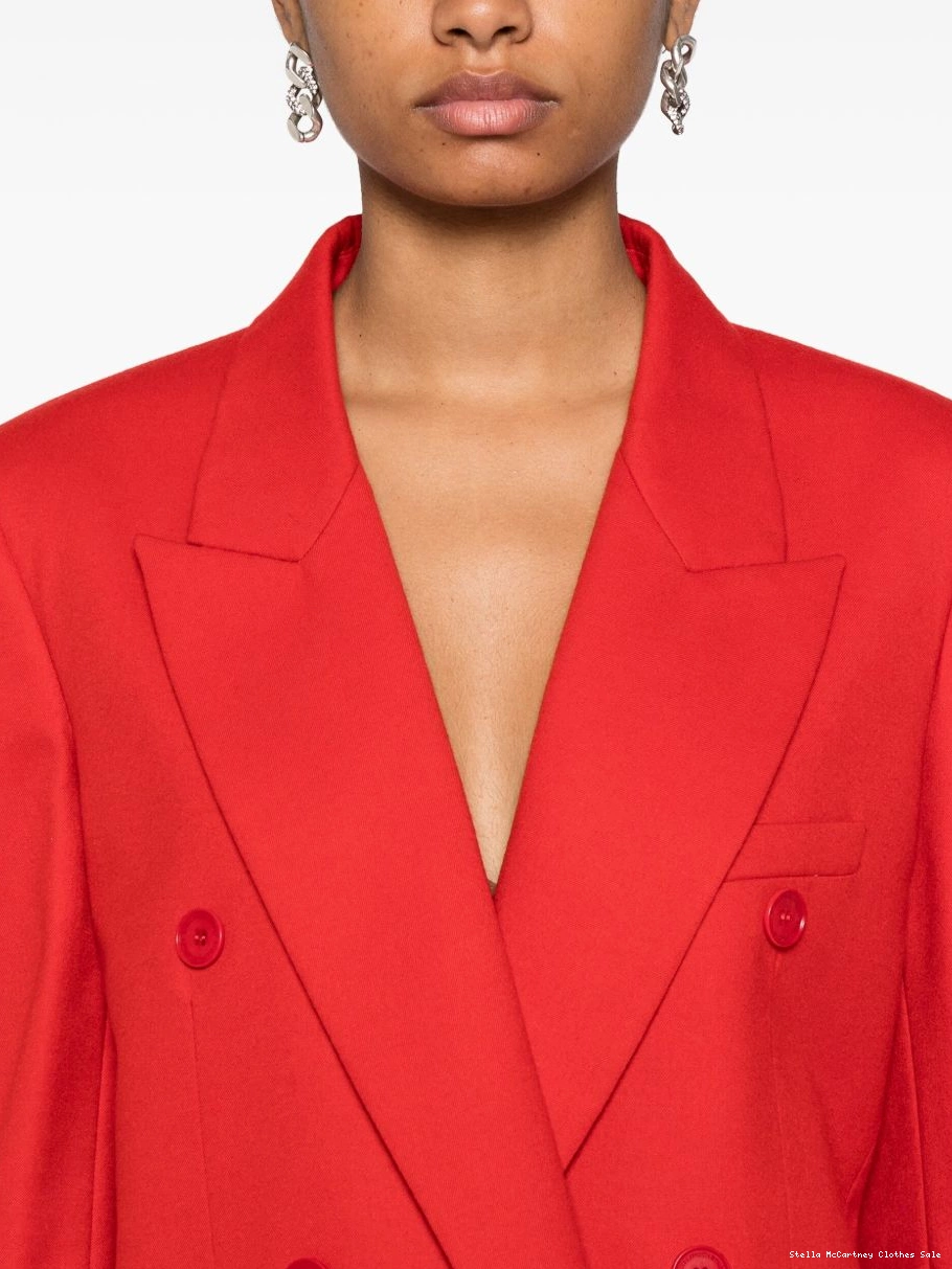Affordable double-breasted blazer Stella Women McCartney wool 0806